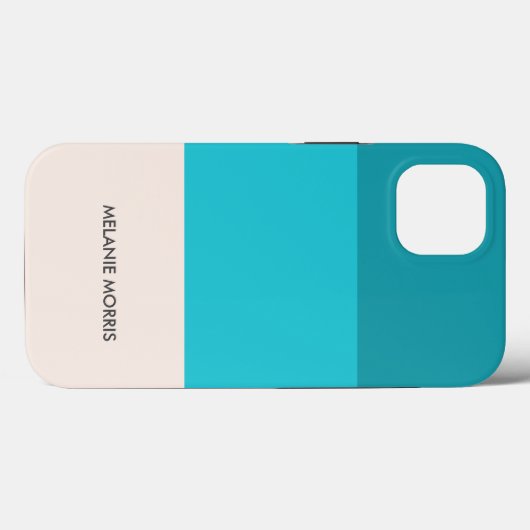 Coques Case-Mate iPhone Été Bleu Plage Vibe Horizontale Bande (Verso (horizontal))