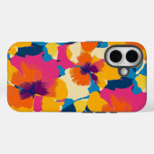 Coques Case-Mate iPhone Été brillant Modèle Floral moderne (Verso (horizontal))