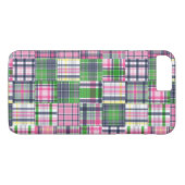 Coques Case-Mate iPhone Été carreaux rose Madras Patchwork (Dos (Horizontal))
