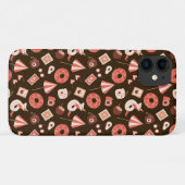 Coques Case-Mate iPhone Été Chocolat Chocolat Arrière - plan Brown (Dos (Horizontal))