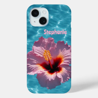 Coque Pour iPhone 15 Été d'Hibiscus