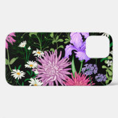 Coques Case-Mate iPhone Eté Fleurs sauvages Croquis sans couture (Verso (horizontal))