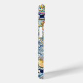 Coques Case-Mate iPhone été italie carreaux bleu floral citrus monogramme (Verso / Droite)