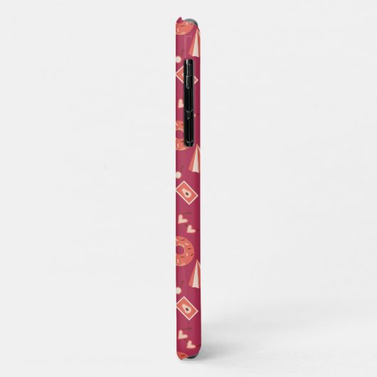 Coques Case-Mate iPhone Été Stuff Maroon Arrière - plan (Dos/Gauche)