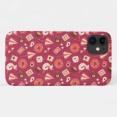 Coques Case-Mate iPhone Été Stuff Maroon Arrière - plan (Dos (Horizontal))