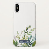 Coques Case-Mate iPhone Été vert Nom personnalisé (Dos)
