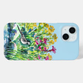 Coques Case-Mate iPhone Été, wagon, fleurs sauvages (Verso (horizontal))