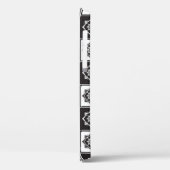 Coques Case-Mate iPhone Ethnic Black White : Motif intemporel (Verso / Gauche)