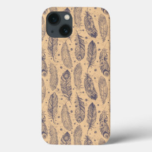 Etui iPhone Case-Mate Ethnic Feather Outline Motif