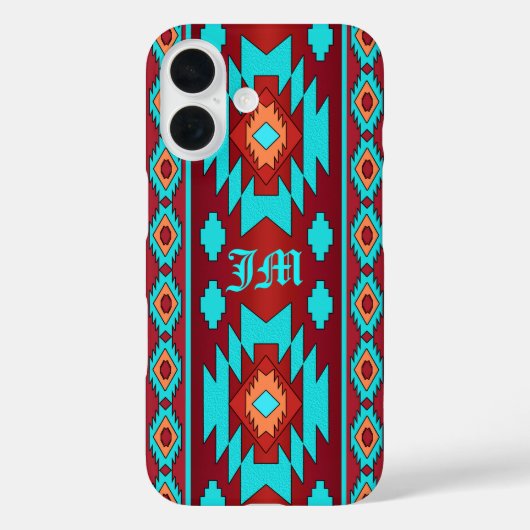 Coques Case-Mate iPhone Ethnique Géométrique Sud-Ouest (Verso)