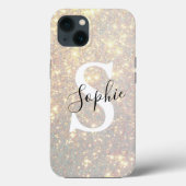 Coques Case-Mate iPhone Étincelle de Parties scintillant d'or moderne | In (Verso)