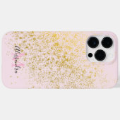 Coques Case-Mate iPhone Étincelle en or rose (Verso (horizontal))