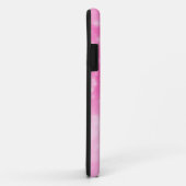 Coques Case-Mate iPhone étincelle Noël fête d'anniversaire rose vif (Dos/Droite)