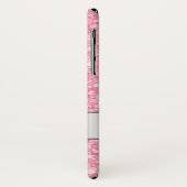 Coques Case-Mate iPhone Étincelles Blanches Et Parties scintillant Rose (Dos/Gauche)