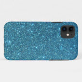 Coques Case-Mate iPhone Étincelles bleues mignonnes de parties (Dos (Horizontal))
