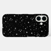 Coques Case-Mate iPhone Étincelles de lumière noir et blanc (Verso (horizontal))