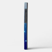 Coques Case-Mate iPhone Étincelles de Noël Stars Ciel bleu (Verso / Gauche)