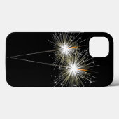 Coques Case-Mate iPhone Étincelles en noir (Verso (horizontal))