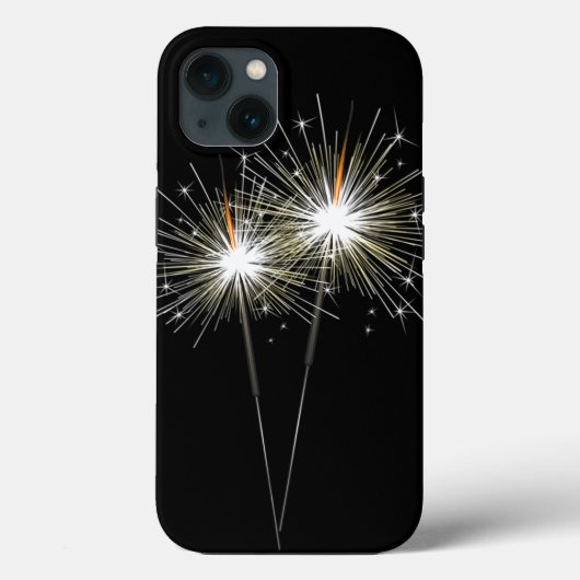 Coques Case-Mate iPhone Étincelles en noir (Verso)