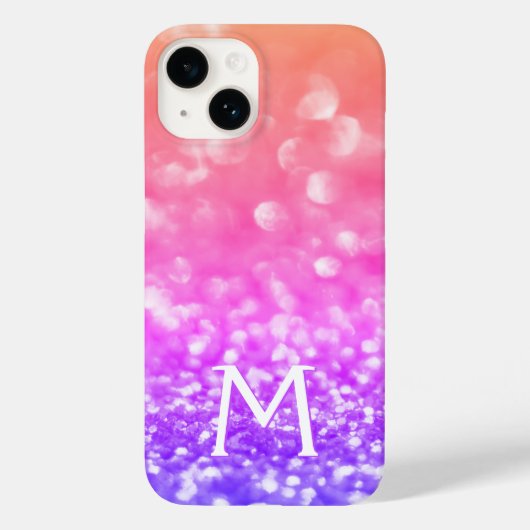 Coques Case-Mate iPhone Étincelles Monogrammes (Verso)