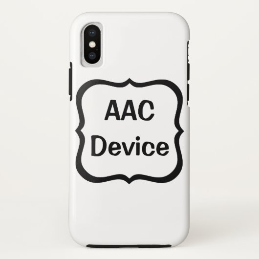 Coques Case-Mate iPhone étiquette AAC noire (Dos)