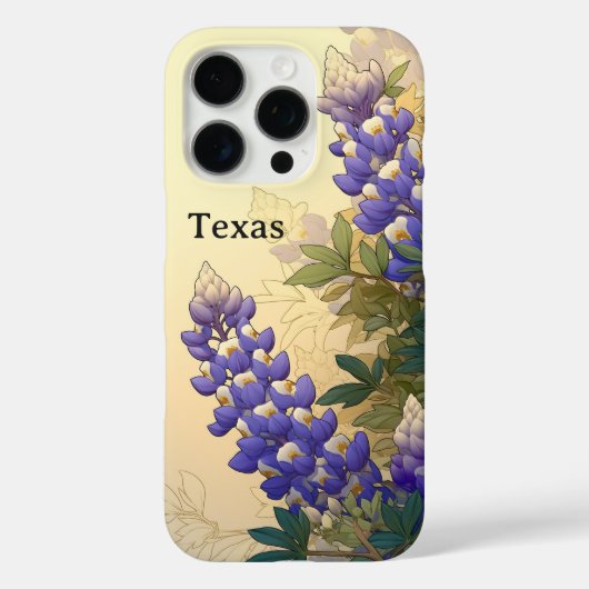 Coques Case-Mate iPhone Étiquette de bagage Texas Bluebonnet (Verso)