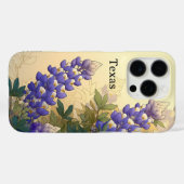 Coques Case-Mate iPhone Étiquette de bagage Texas Bluebonnet (Verso (horizontal))