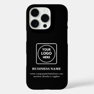 Coques iPhone 16 Pro Étiquette de branding promotionnel avec logo d'ent