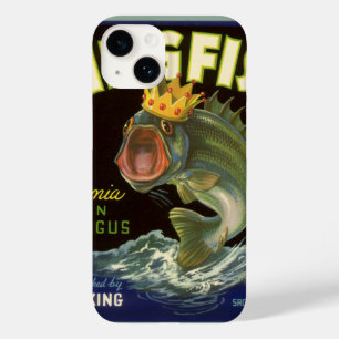 Coque Pour iPhone 14 Étiquette de produit ancien, asperges Kingfish