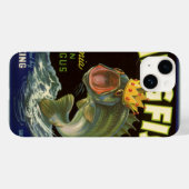 Coques Case-Mate iPhone Étiquette de produit en conserve vintage, Art de l (Verso (horizontal))
