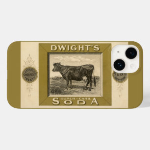 Coque Pour iPhone 14 Étiquette de produit vintage, soda bicarbonaté de 