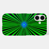 Coques Case-Mate iPhone Étoile bleue sur feu vert (Verso (horizontal))