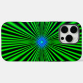 Coques Case-Mate iPhone Étoile bleue sur feu vert (Verso (horizontal))