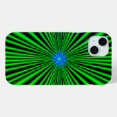 Coques Case-Mate iPhone Étoile bleue sur feu vert (Verso (horizontal))