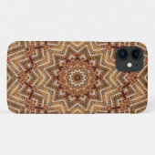 Coques Case-Mate iPhone Étoile brun clair kaléidoscope (Dos (Horizontal))