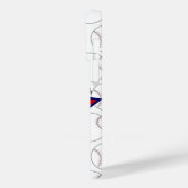 Coques Case-Mate iPhone Étoile de baseball personnalisée et rayures (Verso / Gauche)