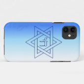 Coques Case-Mate iPhone Étoile de David juive Chai hébreu (Dos (Horizontal))