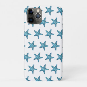 Case-Mate iPhone Case Étoile de mer bleue aquarelle nautique