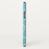 Coques Case-Mate iPhone Étoile de mer Perle Blanche Élégante Classique Pla (Dos/Droite)