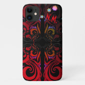 Coques Case-Mate iPhone Étoile de monogramme (Dos)