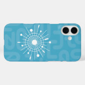 Coques Case-Mate iPhone Étoile de Noël atomique moderne du milieu du siècl (Verso (horizontal))