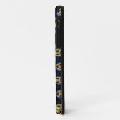 Coques Case-Mate iPhone étoile d'or bleu motif sans fin (Dos/Gauche)