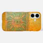 Coques Case-Mate iPhone ÉTOILE DU MATIN, Jaune, Vert Brown (Verso (horizontal))