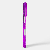 Coques Case-Mate iPhone ÉTOILE DU MATIN Monogramme noir violet (Verso / Droite)