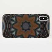 Coques Case-Mate iPhone étoile marron kaléidoscope (Dos (Horizontal))