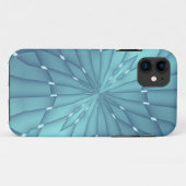 Coques Case-Mate iPhone Étoile métallique bleue et turquoise (Dos (Horizontal))