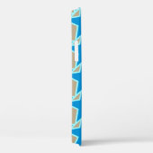 Coques Case-Mate iPhone Etoile moderne géométrique, bleu cérusé et tean ta (Verso / Droite)