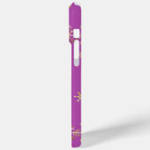 Coques Case-Mate iPhone Étoile Noël Rose  (Verso / Gauche)