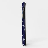 Coques Case-Mate iPhone étoile nom motif bleu (Dos/Gauche)