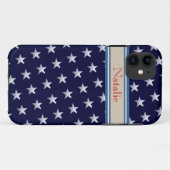 Coques Case-Mate iPhone étoile nom motif bleu (Dos (Horizontal))